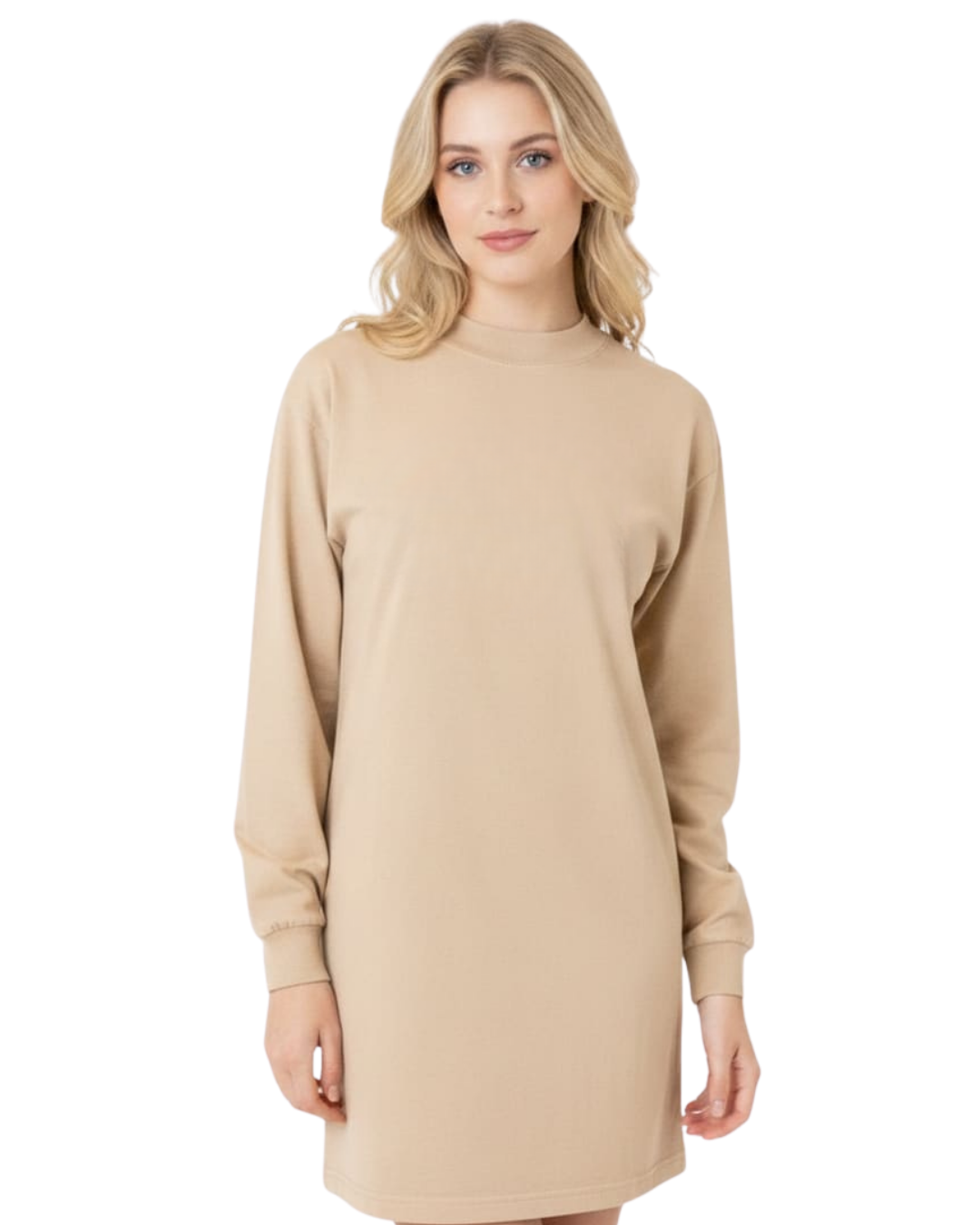 Mockneck T-Shirt Dress