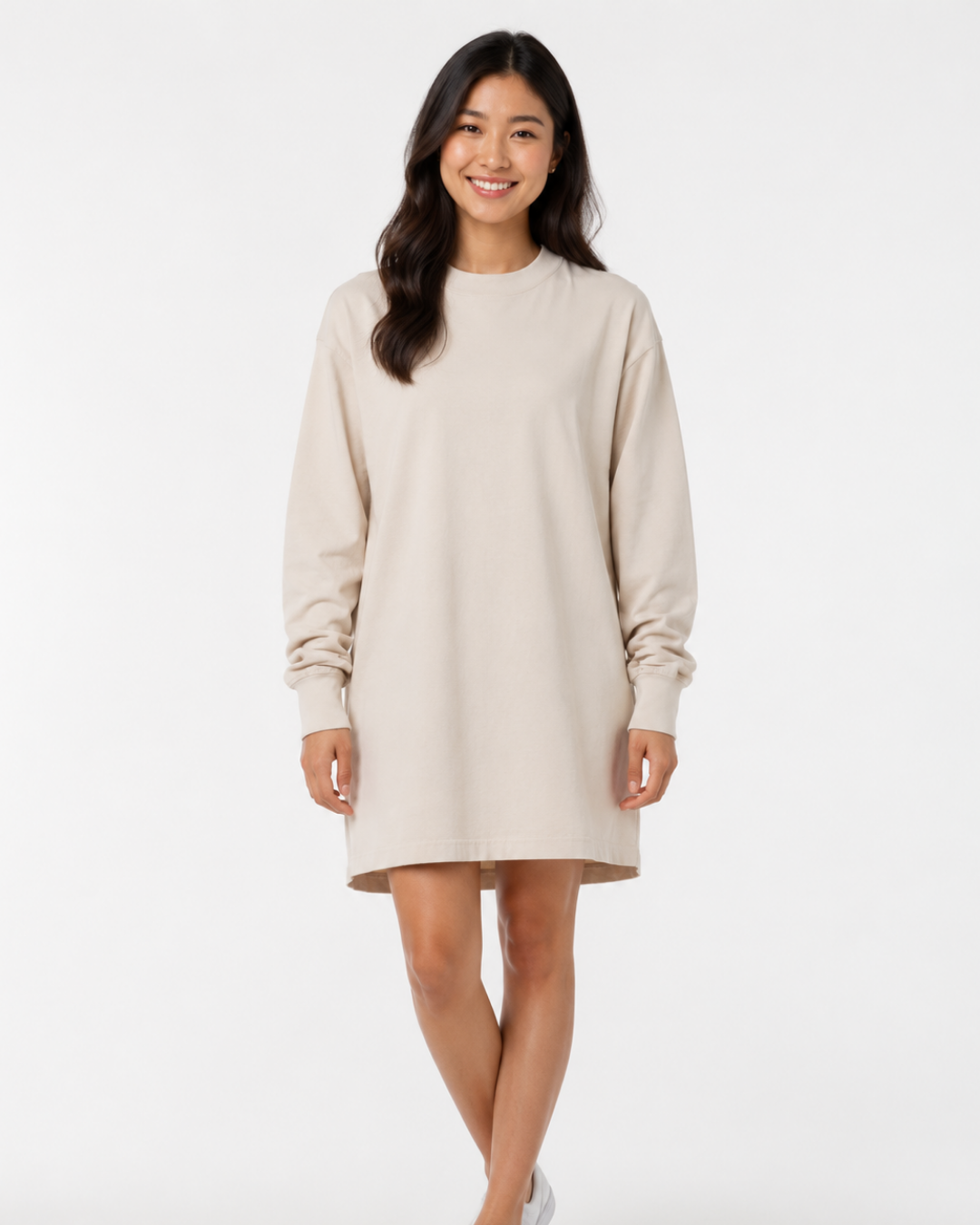 Mockneck T-Shirt Dress