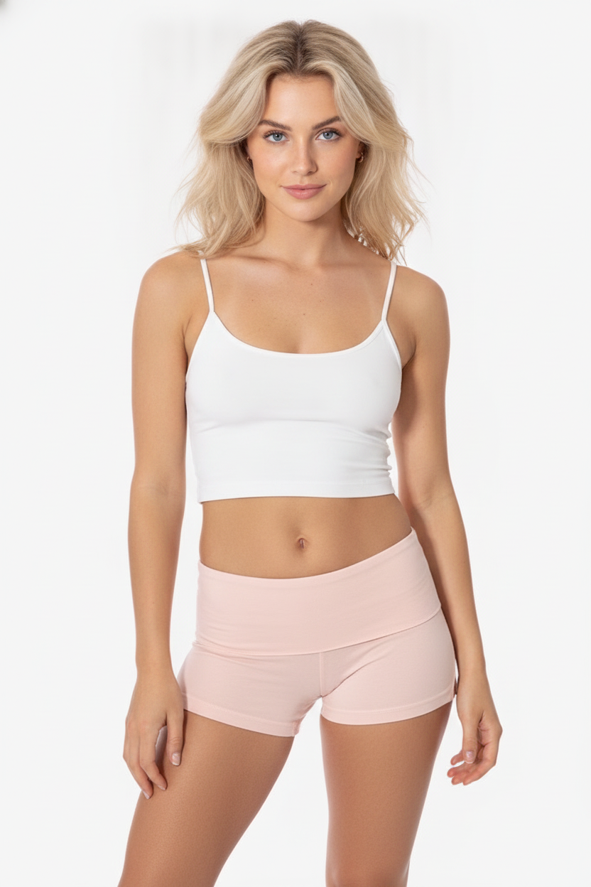 Garment-Dyed Yoga Shorts