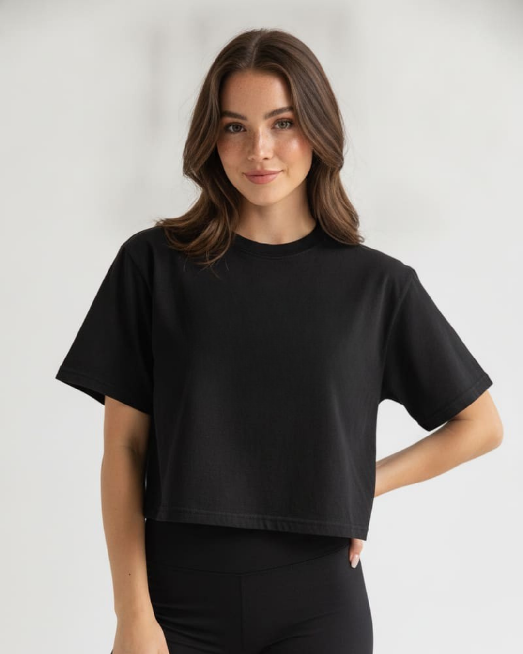 Garment-Dyed Crop Tee