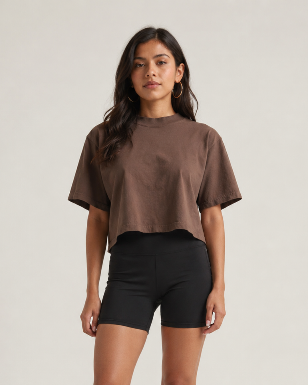 Garment-Dyed Crop Tee