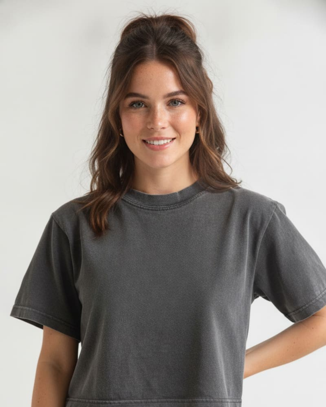 Garment-Dyed Crop Tee