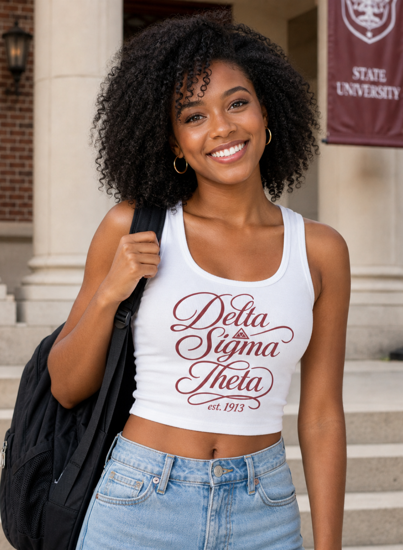 Fall '26 Sorority Rib Tank — Delta Sigma Theta